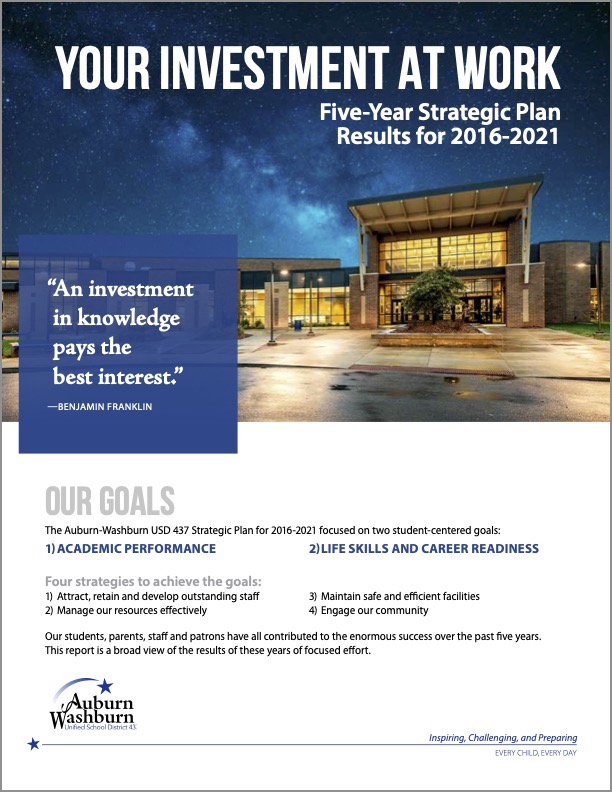 Cover page of Auburn-Washburn 5 year report